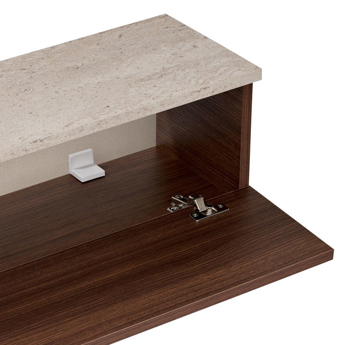 Nordure Ligne 140 - Travertino, Milano Walnut